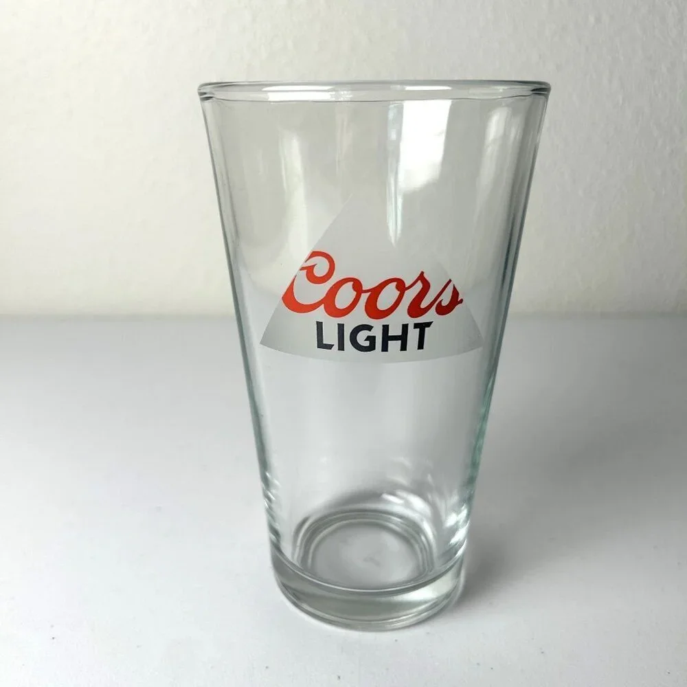 Coors‎ Light Pint Glass Beer Logo Barware